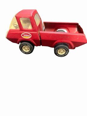 Vintage Tonka Red Pickup Truck Pressed Steel Toy  1970s Without Bed Liner